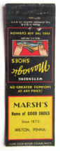 Marsh&#39;s - Milton, Pennsylvania Wyenberg Massagic Shoe Store 20FS Matchbook Cover - £1.37 GBP