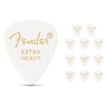 Fender 351 Standard Guitar Pick White Extra Heavy 12 Pack - $27.99