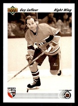 Montreal Canadiens Guy LaFleur Heroes Of the NHL 1991 Upper Deck #638 - £0.59 GBP