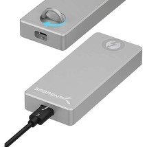 SABRENT Thunderbolt 3 Certified M.2 NVMe SSD Tool Free Solid Aluminum Enclosure  - £129.08 GBP