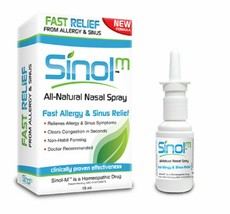 Sinol-M Allergy &amp; Sinus Relief Spray 15 ml - £13.75 GBP