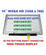 LAPTOP LCD Screen HW14WX107-02 14.0&quot; LED Bottom Right Screen ASUS U47A - $116.88