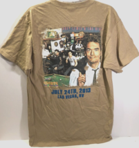 HUEY LEWIS &amp; THE NEWS Sports Khaki Promo 2013 Rocks Zoo House Blues T-Sh... - £60.57 GBP