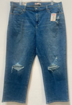 Levi Strauss Signature Women&#39;s Heritage High Rise Ripped Jeans Size 22 NWT - $19.99