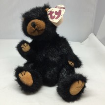 Ty Beanie Baby Ivan Black Bear Plush Stuffed Animal W Tag 1993 Collectible - £15.72 GBP