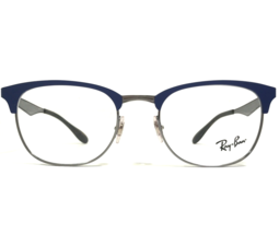 Ray-Ban Eyeglasses Frames RB6346 2911 Matte Blue Silver Round 50-19-140 - $79.05