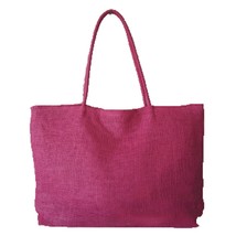 2021 New Fashion Women Handbag Simple Candy Color Large Straw Beach Bag Women Ca - £44.42 GBP