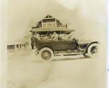 4 Children in Back Seat of 1918 Automobile Photograph  - $11.88