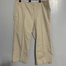 Tommy Hilfiger Pants Womens 16 Stretch Slim Chino Flat Front Beige NWT - $251.82 MXN