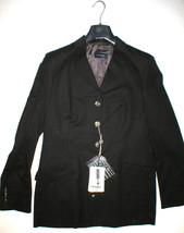 NWT Piazza Sempione Blazer Jacket 14 Dark Brown Wool New Italy Designer ... - £1,979.23 GBP
