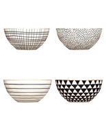 Assorted 4-Piece Ceramic round Bowls - $777.90 MXN