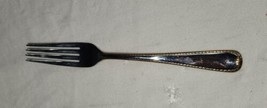 GOLDEN RIBBON EDGE Gorham Glossy 18/8 Stainless Steel 7 Inch Fork Salad - $9.99