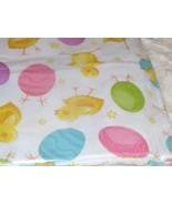 NEW Easter HATCHING CHICK EGGS TABLECLOTH 52 X 90 Pink Blue Green Purple... - £15.55 GBP
