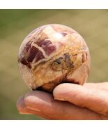 50MM Red Brecciated Jasper Crystal Ball Healing Chakra Stone Metaphysical Sphere
