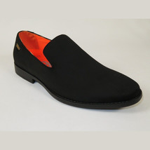 Men Tayno Dressy Casual Soft Suede Comfortable Slip on Loafer #ALPHA S Black image 2