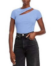 Aqua Cutout Short Sleeve Knit Top S - £19.42 GBP