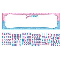 Girl or Boy? Personalized Giant Banner Kit Birthday Party Supplies 5 Fee... - $7.40 CAD