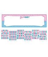 Girl or Boy? Personalized Giant Banner Kit Birthday Party Supplies 5 Fee... - $5.25
