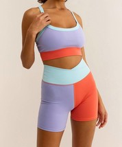 Z Supply spot on color block bra in Cosmic Sky - size XS - $44.55