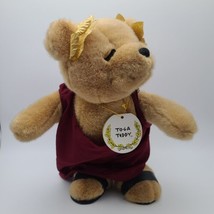 Vtg Toga Teddy Bear Stuffed Animal Vintage 1987 Caesars World 13&quot; Tall Plush - £14.76 GBP