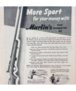 1948 Marlin 22 Model 80-DL Rifle Advertisement Firearms Guns Vintage F15T2 - $456.12 MXN