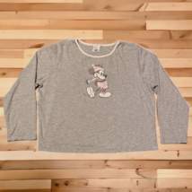 Vtg Mickey Mouse Sweatshirt Disney Store Exclusive Fleece Pullover Size XL Women - £9.68 GBP