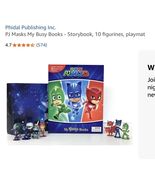 PJ Masks My Busy Books Includes Storybook, 10 Figurines &amp; Playmat Complete - $533.54 MXN
