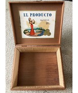 Vintage El Producto  Queens Cigar Box Wooden - €34,46 EUR