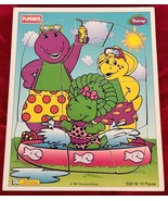 1997 Playskool 10 Piece Wood Puzzle Barney &amp; Friends # 328-19 - $187.97 MXN