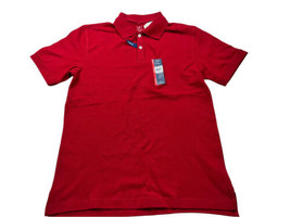 Mens George Stretch No Roll Collar Red Polo Size S 34-36 - £15.02 GBP