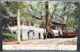 1907 Alpine Tavern Mount Lowe Railway Railroad Train Pasadena CA Postcard Posted - $7.69