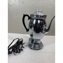 Vintage Keyst-O-Matic KeystOMatic C6605 Chrome Percolator Coffee Pot Ele... - $74.95
