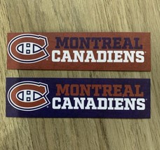 2x Montreal Canadiens Fridge Magnet 4.5&#39;&#39;x1.25&#39;&#39; NEW - £3.45 GBP