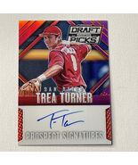 2014 Trea Turner Draft Picks Red Refractor Auto /100 Autograph Panini - €64,50 EUR