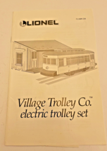 Manual Lionel Train Village Trolley Electric Set Used 1995 Instructions ... - $8.47