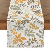 Fall Ferns | Thanksgiving Table Runner 48x13 – 100% Polyester, Rustic Fa... - $14.97