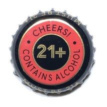 Cheers! 21+ Contains Alcohol Beer Bottle Crown Cap - £2.08 GBP