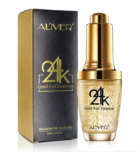 24K Gold Foil Hyaluronic Acid  Serum Moisturizing Firming Tightening Serum - £11.94 GBP