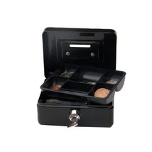 Cash/Money Box 4 (10cm) Cylinder Lock with 2 Keys - Black  - $26.00