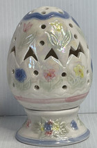 Decorative spring Egg Candle holder, pedestal, Votive candle holder, Studio art - £11.59 GBP