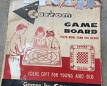 Vintage CARROM 106 Game Board With Original BOX Some Game Pieces &amp; Instr... - $58.41