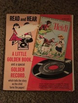 Heidi A Little Golden Book And A Special Golden Record Vinyl Vintage Rar... - $192.93