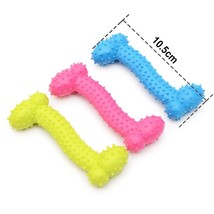 Bone Shape Dog Toy Rubber Pet Bite Molar Tooth Chew Toys For Small Puppy Dogs Ou - £5.58 GBP
