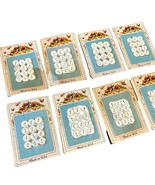 Lot of 9 Vintage Mother of Pearl Button Cards Made in USA - $617.46 MXN
