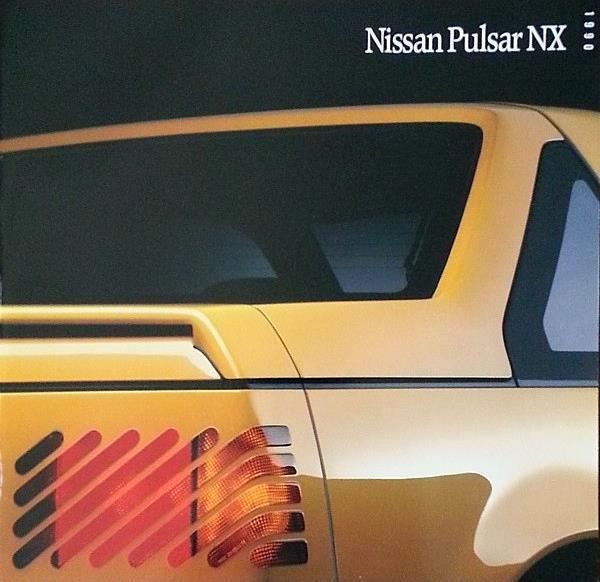 Primary image for 1990 Nissan PULSAR NX sales brochure catalog US 90 XE T-Top