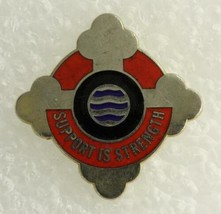 Vintage Us Military Dui Pin 42nd Transportation Battalion Support Is Strength - £7.28 GBP