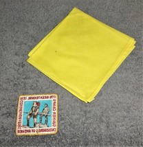 Vintage Boy Scouts 1976 Crossroads Of America Summer Camps Patch &amp; Neckerchief - £6.32 GBP