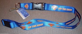 NBA New York Knicks Logo on Blue Lanyard Detachable Buckle 23&quot;X3/4&quot; by A... - $9.49