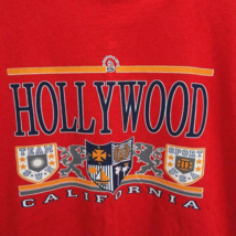 Hollywood California CA Souvenir T Shirt Mens Size XL Red - $8.95