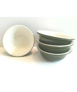 3 Hall Pottery Forest Green MCM 7&quot; Shirred Egg VTG Restaurant Ware Dish - £37.89 GBP